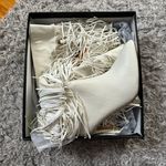 Lulus Shaniaa Bone Fringe Pointed-Toe Knee High Boots Photo 3