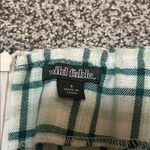 Wild Fable  Checkered Green and Cream Mini Skirt Photo 1