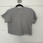 Disney  Women’s Small Mickey Mouse Grey Crop Top Photo 3