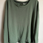 Calia by Carrie Underwood Green Keyhole Back Long Sleeve Blouse Womens L Size L Photo 0