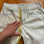 American Eagle Striped White Blue Tomgirl Distressed Bermuda Shorts Women’s Sz 0 Photo 5