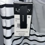 NWT Ralph Lauren Stripe High Neck One Piece Swimsuit 16 Black Photo 4