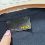 Fendi Navy Blue Puff Sleeve Collared V-Neck Dress Size 40 EU $1,250 Photo 5