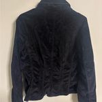 Kikit Short Black Velvet Blazer Jacket Rhinestone Buttons Size XL Y2K Photo 1