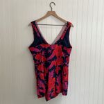 LANDS END Tummy Control Surplice Wrap Swim Dress One Piece Swimsuit Size 18 Blue Photo 3