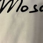 Love moschino  White Tee with Black Script Size 8 Photo 9