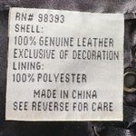 Pamela McCoy Black Leather Jacket with Eyelet Accents Size‎ Medium EUC Photo 3