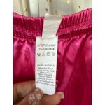 Unbranded Fuchsia Pink Button Down Pull On Shorts Satin Pajamas PJ Set XL Photo 6
