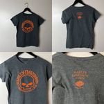 Harley Davidson Motorcycles T Shirt Womens Gray Medium M Graphic Tee Cotton Top Photo 9