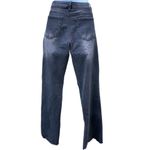 c'est toi C’EST TOI Black Label distressed black high rise flare leg jeans Photo 1