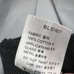 AMEN Embellished Pullover Sweatshirt Black Beaded Crewneck Size 38 (US Small) Photo 5