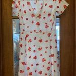 Gap  white and red floral dress. Size 2 Photo 0