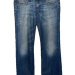 Women's Vintage Indian Rose Wide Leg Loose Fit Denim Blue Jeans 32 X 33 Low Rise Photo 0