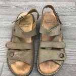 Finn comfort 38 d Sandals orthopedic comfortable slip on shoes flats with sttrap Gray Size 8 Photo 0
