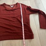 American Eagle  Women’s Rust Open Back Crewneck Sweatshirt Sz S Photo 5