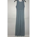 Spenser Jeremy Women’s Maxi Dress Small Light Blue White Striped Twist Front Photo 4