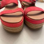 UGG  April Espadrille Platform Sandal Suede Shoes Size 11 NWT Barbie Core Photo 4