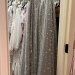 Prom Dress With Stars Silver Size 6 Photo 3