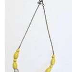 J.Crew Women's Yellow Fashion Statement Beaded Necklace Photo 5