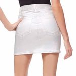 Good American  Good Skirt Coated Silver Metallic Mini Length Size 4 Women's Photo 7