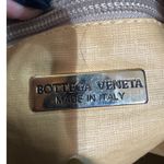 Bottega Veneta Bottega Venteta Straw Leather Trim Crossbody Shoulder Bag Tan Braided Strap Photo 11