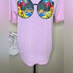 SheIn NTM: Stay Trippy Little Hippy Light Pink Graphic T Shirt in Size Medium Photo 4
