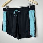 Nike  Dri Fit Shorts Women's‎ Medium Black Blue Running Athletic Gym Training Photo 1