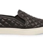 Steve Madden Black Woven Leather Slip Ons Photo 0