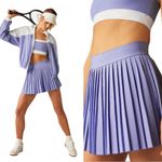Beyond Yoga  If You Pleats Mini Skirt In Periwinkle Lavender Preppy Tennis Skirt Photo 1