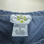 Just the girls Y2K Denim Tank Top. Medium Wash. Size: 1X. Blue Photo 2