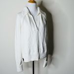 Abercrombie & Fitch Abercrombie Ivory Heavy Knit V-Neck Sweater Photo 1