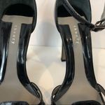 Theory 7.5 Black Patent Leather Peep Toe Heels Photo 2