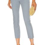 Nili Lotan Women’s Sz 12 Slate Blue Light Gray Tape Easthampton Frayed Hem Pants Photo 3