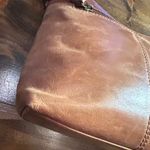 Born Leather Crossbody Bag Brown Distressed Shoulder Strap Hobo Style Purse Photo 7