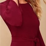Lulus Last Love Song Tie-Waist Dress in Burgundy Size Small Photo 2