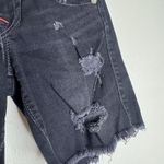 True Religion Shorts Womens 24 Distressed Denim Cutoff Mid Rise Frayed Jeans y2k Photo 2