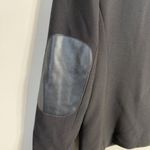 Drew NWT Midas Faux Leather Elbow Patch Blazer Jacket Women's Small Black Career Photo 10