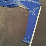 Women’s Blue Sparkly Long Sleeve V Photo 12