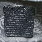 Brighton Leather Floral Embellished Black Retired Calista Croc Embossed Wristlet Photo 2