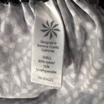 Athleta  Medium Vichy Side Scrunch Swim Rashguard Sleeveless Abstract Quick-Dry Photo 9