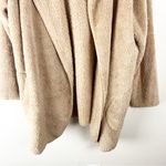 SABRINA LAUREN New York Tan Hooded Fuzzy Long Sleeves Open Front Jacket Size XL Photo 7