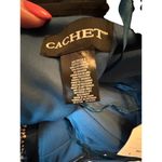 Cachet Blue Glitter Jeweled One Shoulder Dress Photo 3