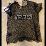 Alexander Wang Strict Lace Patch Top in black size 4 Photo 5