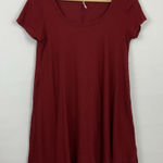 Free People  Ribbed Short Sleeve Flowy‎ Tunic Top Size XS Photo 0