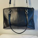 Coach Christie Crossgrain Leather Carryall Shoulder Bag in Black - Preowned Photo 1
