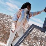 Free People New Shine On Retro Puffer Coat Jacket Size Photo 2