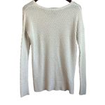 American Eagle America  Eagle Women Tunic Sweater M Ivory Large Loop‎ Open Knit Casual Neutral Photo 2