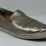 Birdies  Gold Metallic Leather Slip On Sneaker Size 8 Photo 0