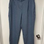 EXPRESS  Womens Stylist Ankle Super High Rise Light Blue Trouser Pants Size 12L Photo 0