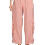 Free People NWT Movement Women's size Large Sunkissed Pink Cargo Pants Photo 0